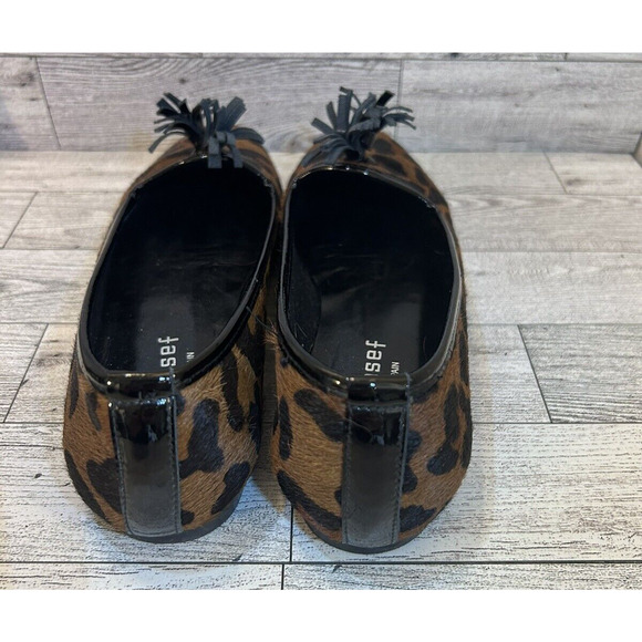 Jon Josef cheetah animal hair tassle ballet flats women's size 5.5 - Picture 2 of 8